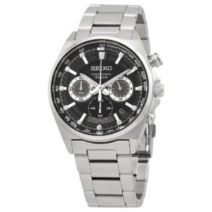 Seiko Essentials Chronograph Quartz Black Dial Men's Watch SSB397P1