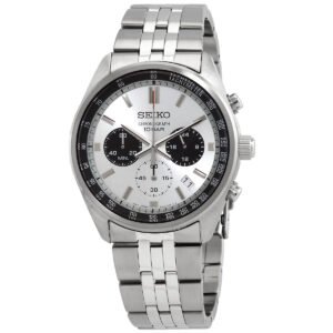Seiko Motorsports Chronograph Quartz Silver Dial Men's Watch SSB425P1