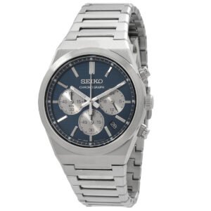 Seiko Sport Chronograph Quartz Blue Dial Men's Watch SSB453P1