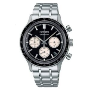 Seiko Chronograph Quartz Black Dial Men's Watch SSB479P1