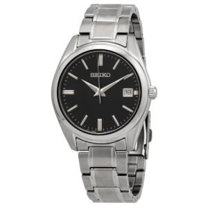 Seiko Essentials Quartz Black Dial Men's Watch SUR311