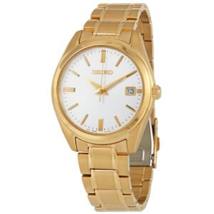 Seiko Quartz White Dial Men's Watch SUR314P1