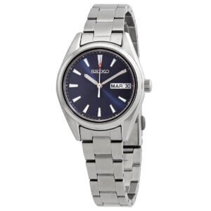 Seiko Neo Classic Quartz Blue Dial Ladies Watch SUR353P1