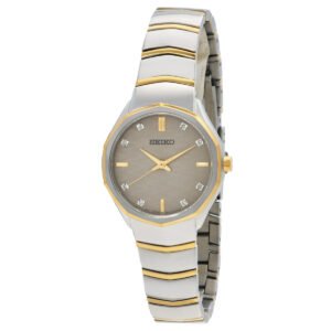 Seiko Quartz Crystal Grey Dial Ladies Watch SUR616P1