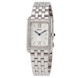 Seiko Classic Quartz Crystal Silver Dial Ladies Watch SWR091P1