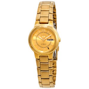 Seiko Series 5 Automatic Gold Dial Ladies Watch SYME58