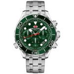Mondial Timer Chronograph Quartz Green Dial Men's Watch SP0155 - luxury watch