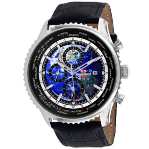 SEAPRO Meridian World Timer GMT Quartz Blue Dial Men's Watch SP7130