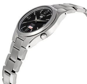SEIKO 5 Black Dial Stainless Steel Men's Watch SNK623