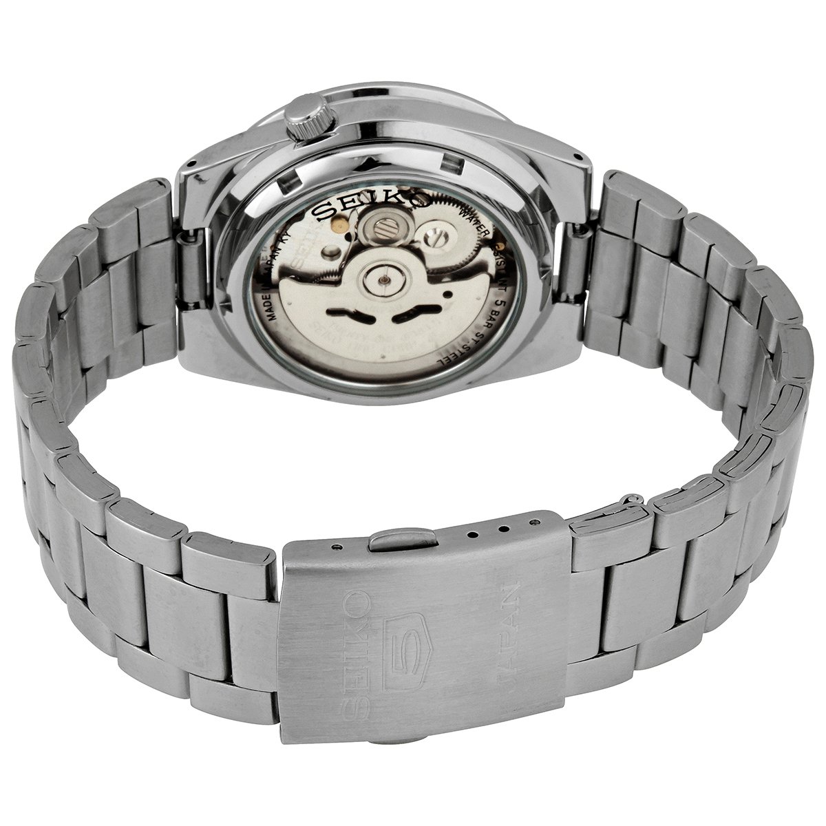 SEIKO Automatic Black Dial Stainless Steel Men's Watch SNKE01J1 - Image 3