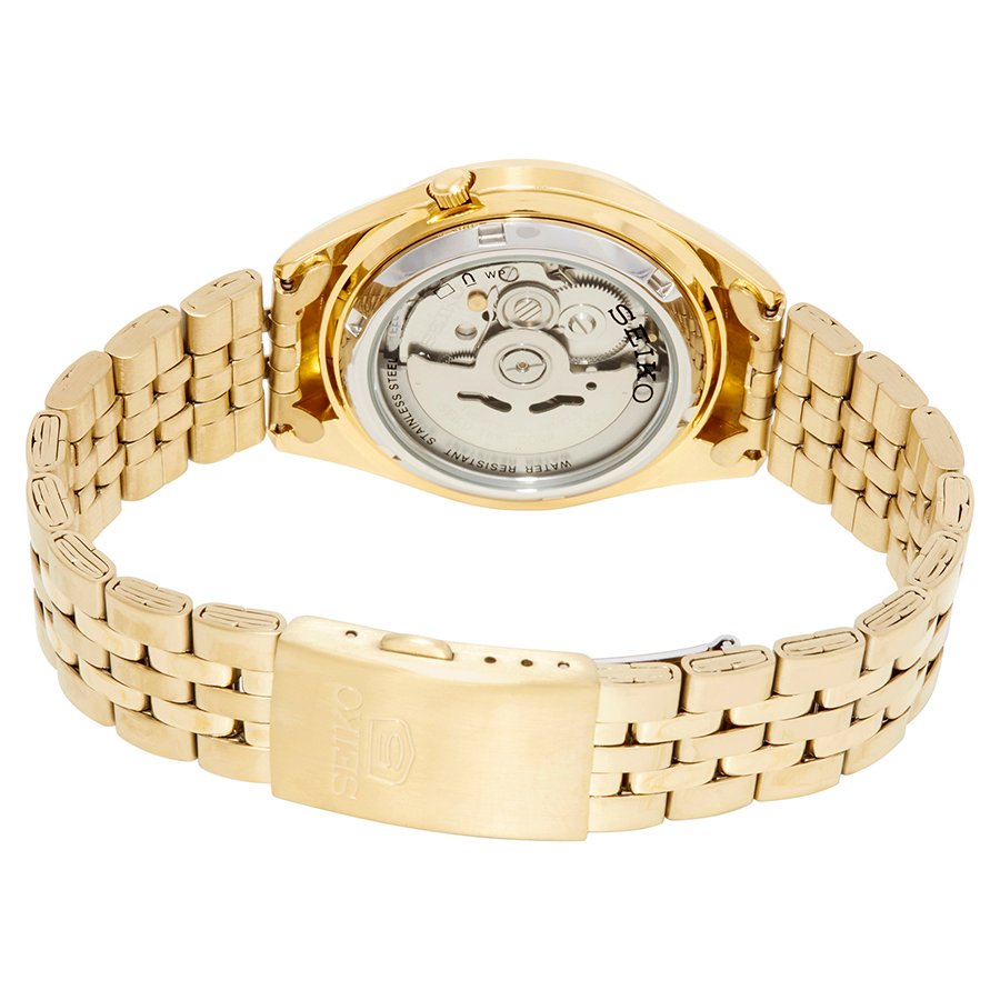 SEIKO Series 5 Automatic Gold Dial Men's Watch SNKL28 - Image 2
