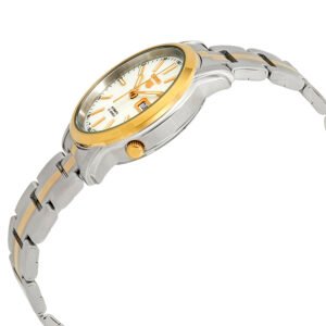 SEIKO Series 5 Automatic White Dial Two-tone Men's Watch SNKL84