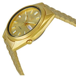 SEIKO Series 5 Automatic Gold Dial Yellow Gold-tone Men's Watch SNXS80