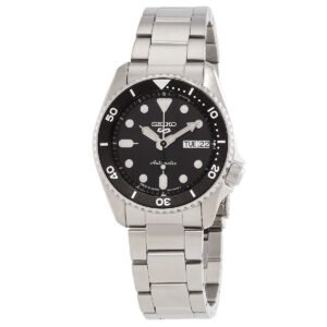 5 Sports Automatic Black Dial Unisex Watch SRPK29 - luxury watch