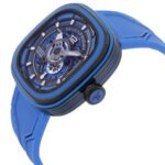 SEVENFRIDAY PS-Colored Carbon Automatic Day-Night Blue Dial Men's Watch PS3/04