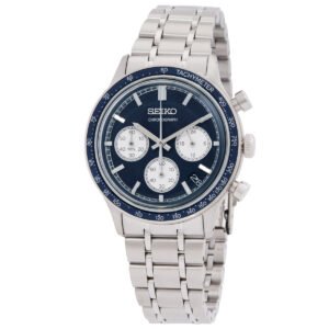 Seiko Chronograph Quartz Blue Dial Men's Watch SSB477P1 - luxury watch