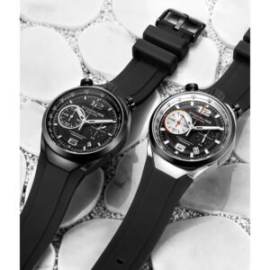 Stuhrling Original Monaco Quartz Black Dial Men's Watch M13532