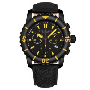 Stuhrling Original Aquadiver Black Dial Men's Watch M15243