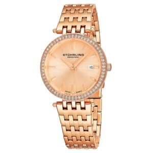 Stuhrling Original Symphony Rose Gold-tone Dial Ladies Watch M15335