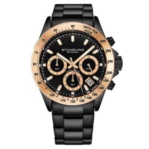 Stuhrling Original Monaco Black Dial Men's Watch M15805