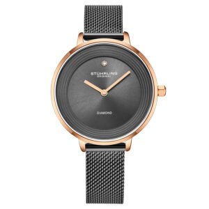 Stuhrling Original Symphony Quartz Grey Dial Ladies Watch M16755