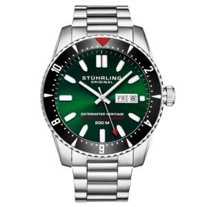 Stuhrling Original Aquadiver Automatic Green Dial Men's Watch M16761