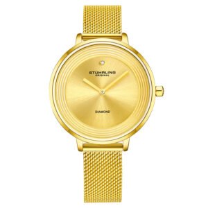 Stuhrling Original Symphony Quartz Gold Dial Ladies Watch M16841