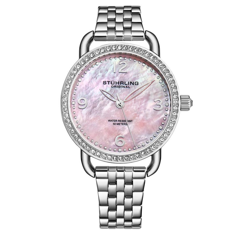 Stuhrling Original Symphony Quartz Pink Dial Ladies Watch M16859