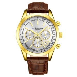Stuhrling Original Monaco Chronograph Quartz Silver Dial Men's Watch M17171