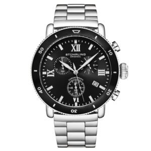 Stuhrling Original Monaco Chronograph Quartz Black Dial Men's Watch M17994