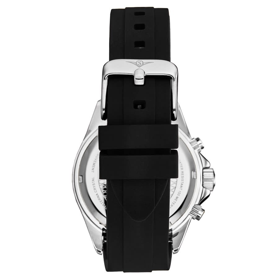 Stuhrling Original Monaco Chronograph Quartz Black Dial Men's Watch M18212 - Image 2