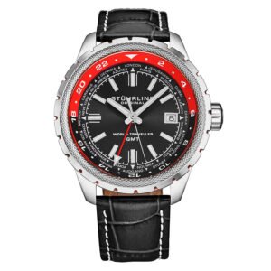 Stuhrling Original Monaco Quartz Black Dial Men's Watch M18226