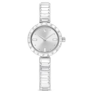 Swarovski Matrix Bangle Quartz Crystal Silver Dial Ladies Watch 5677487