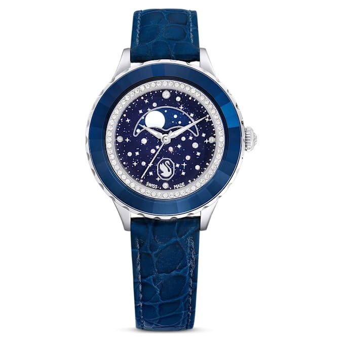 Swarovski Octea Moon Quartz Blue Dial Watch 5677494