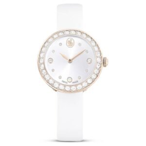 Swarovski Matrix Tennis Quartz Crystal Silver Dial Ladies Watch 5710103