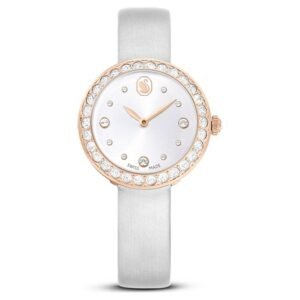 Swarovski Matrix Tennis Quartz Crystal Silver Dial Ladies Watch 5710105