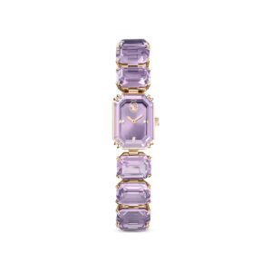 Swarovski Quartz Crystal Purple Dial Ladies Watch 5722364