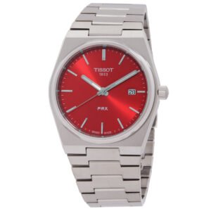 Tissot PRX Quartz Red Dial Men's Watch T1374101142100 - luxury watch