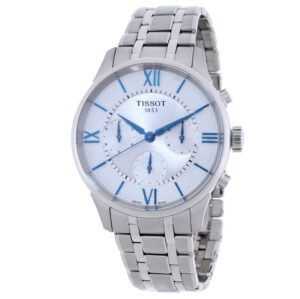 Tissot Chemin Des Tourelles Chronograph Automatic Silver Dial Men's Watch T1394621103800 - luxury watch