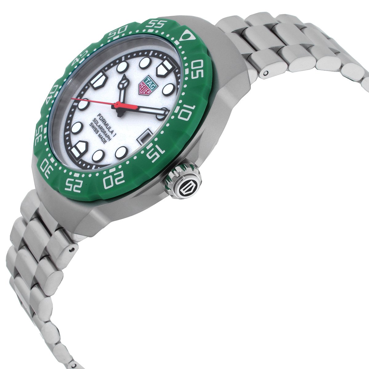 TAG HEUER Formula 1 Solargraph White Dial Men's Watch WBY111E.BA0042