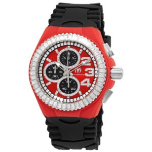 Technomarine Cruise Chronograph Quartz Crystal Red Dial Men's Watch TM-121185