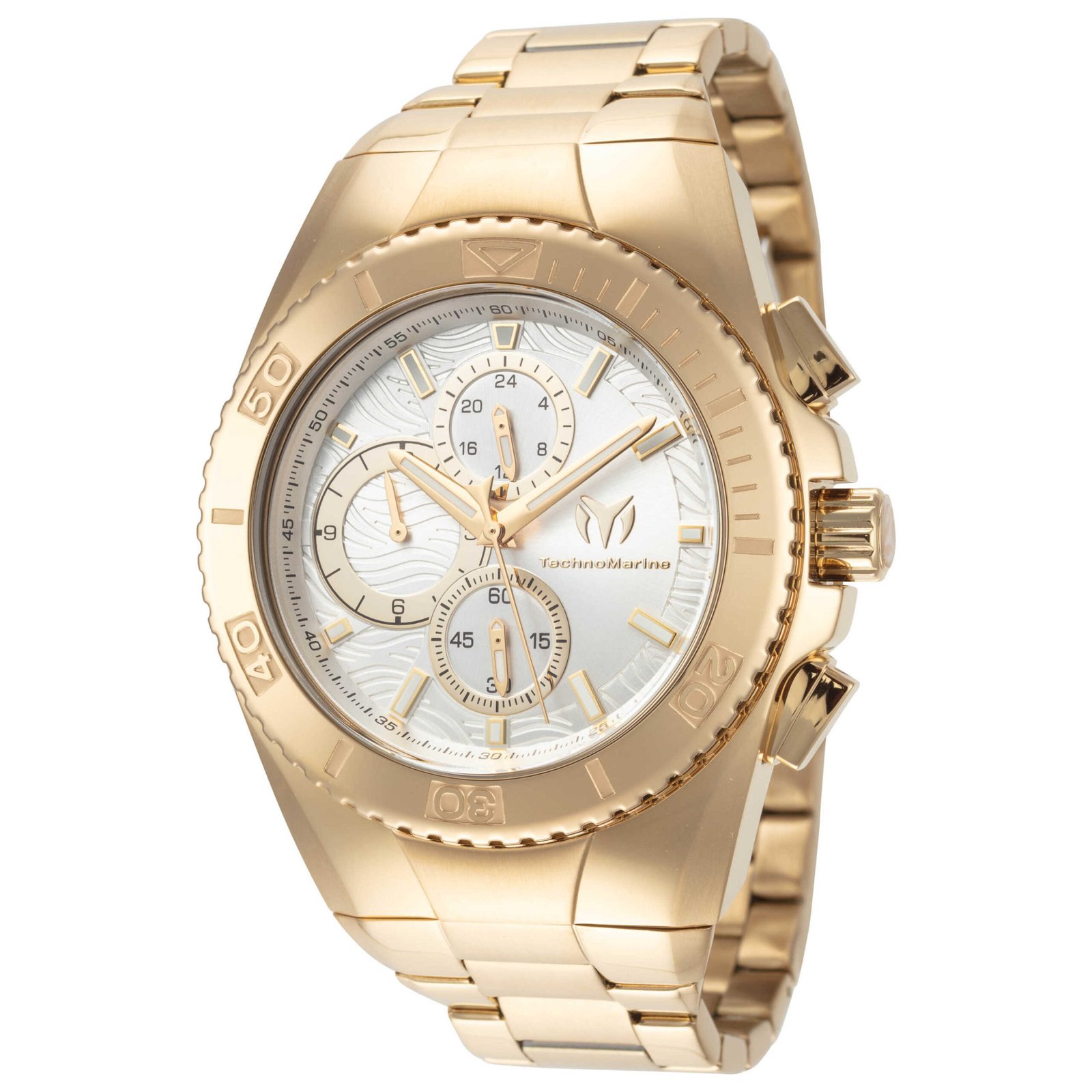 Manta Ocean 44.5mm Silver Dial Men's Quartz Watch TM-224022