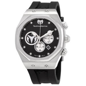 TECHNOMARINE Reef Sun Chronograph Quartz Diamond Black Dial Men's Watch TM-520000