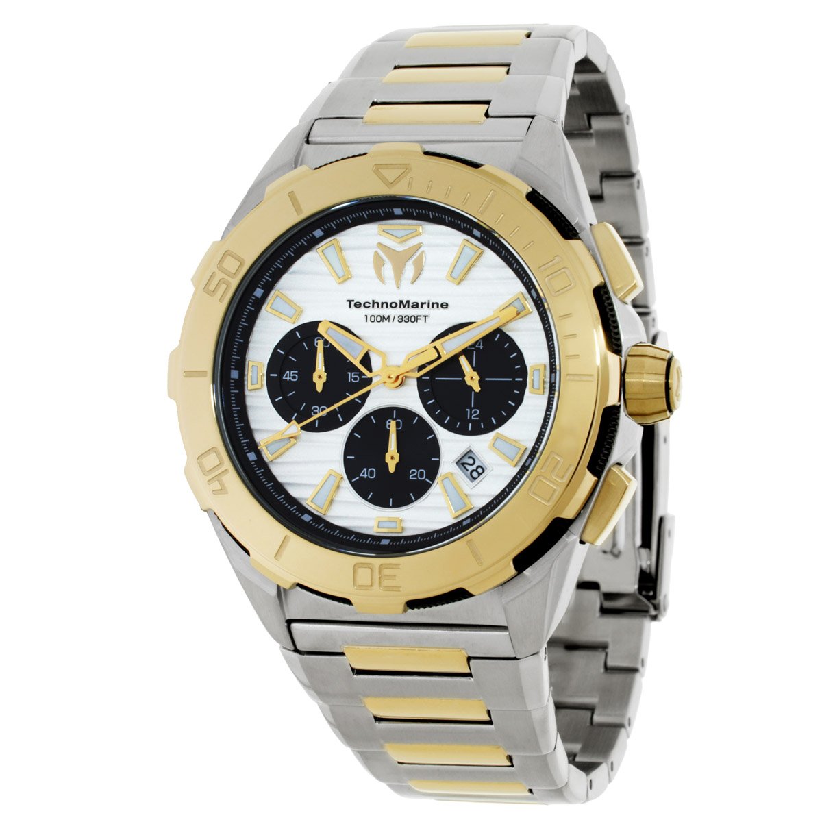 Seven Seas Chronograph GMT Quartz Silver Dial Men's Watch TM-725034 - luxury watch