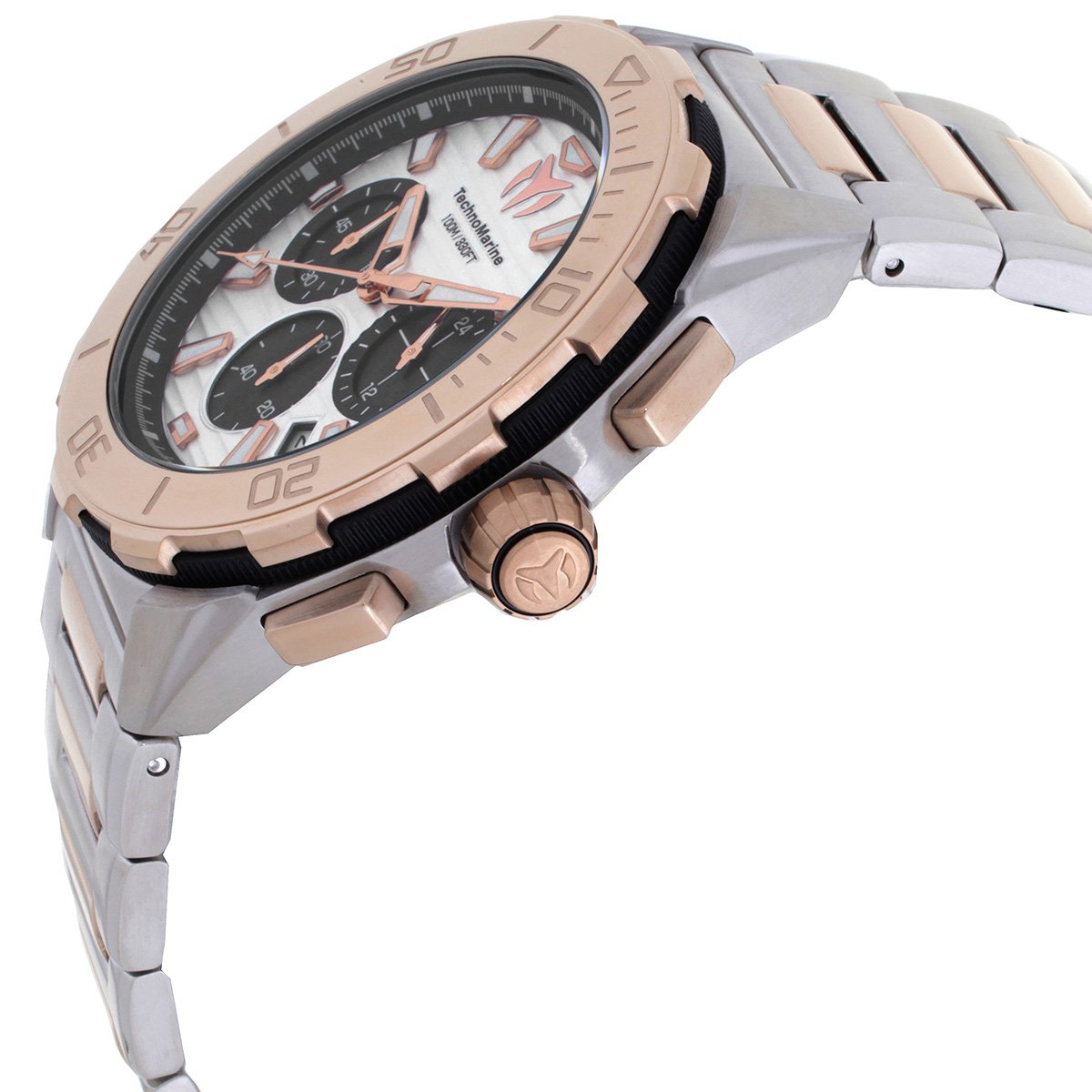Seven Seas Chronograph GMT Quartz Silver Dial Men's Watch TM-725037 - luxury watch