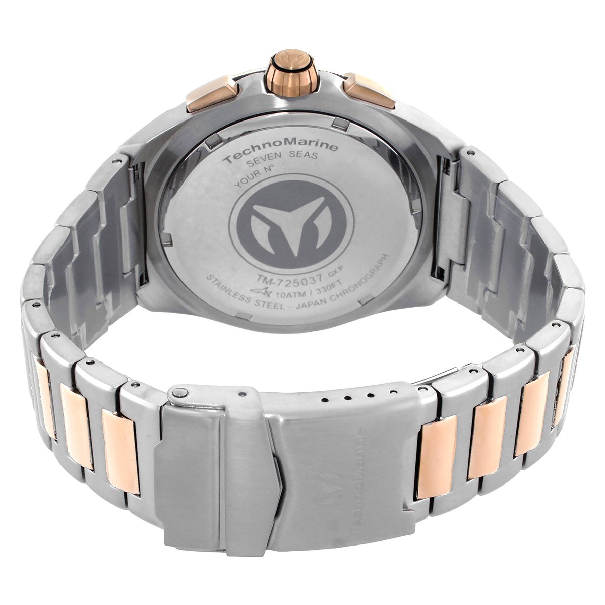 Seven Seas Chronograph GMT Quartz Silver Dial Men's Watch TM-725037 - luxury watch