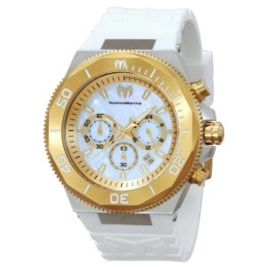 Technomarine Manta Ocean Chronograph GMT Quartz White Dial Men's Watch TM-222077