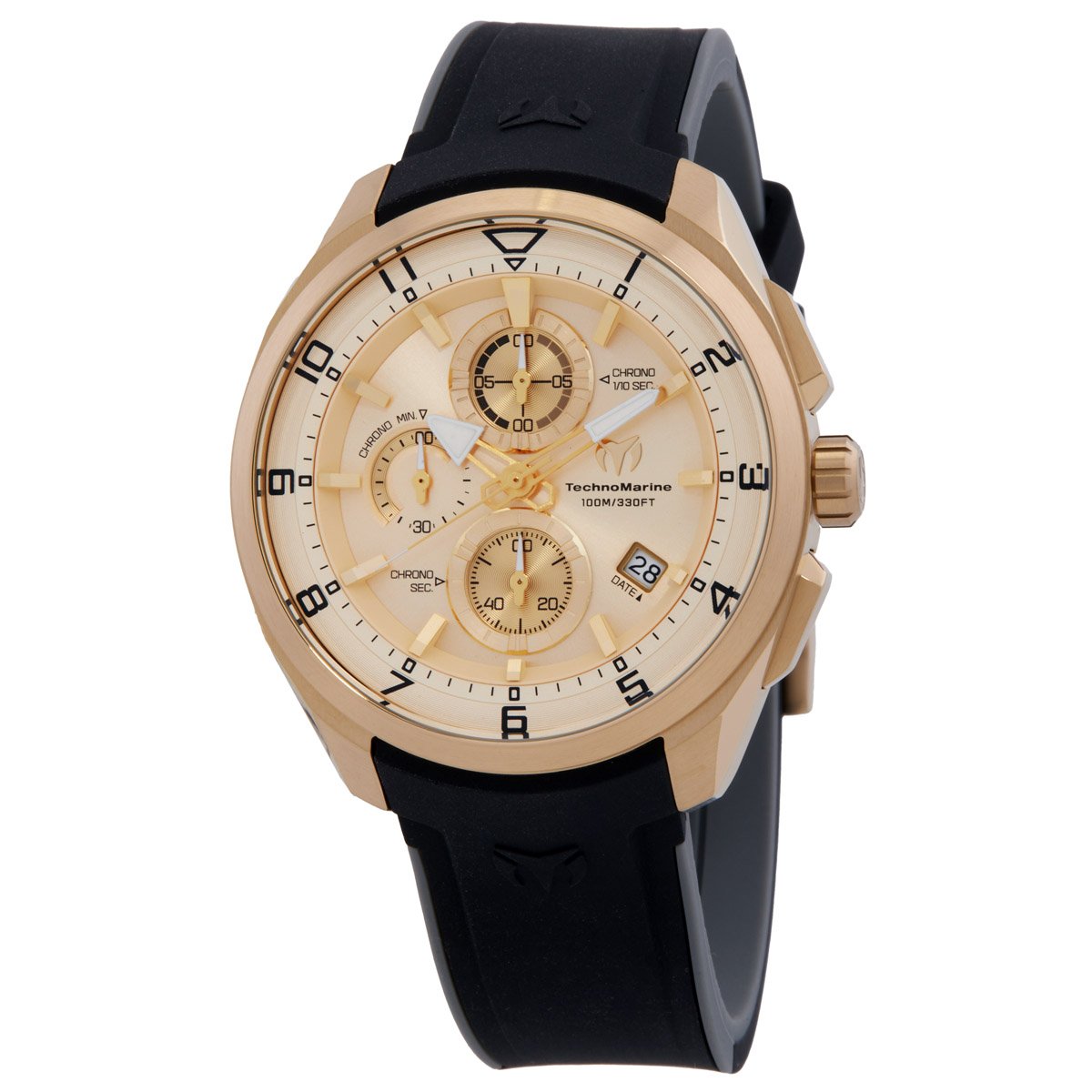 Technomarine Ocean Chronograph Quartz Gold Dial Men's Watch TM-318132