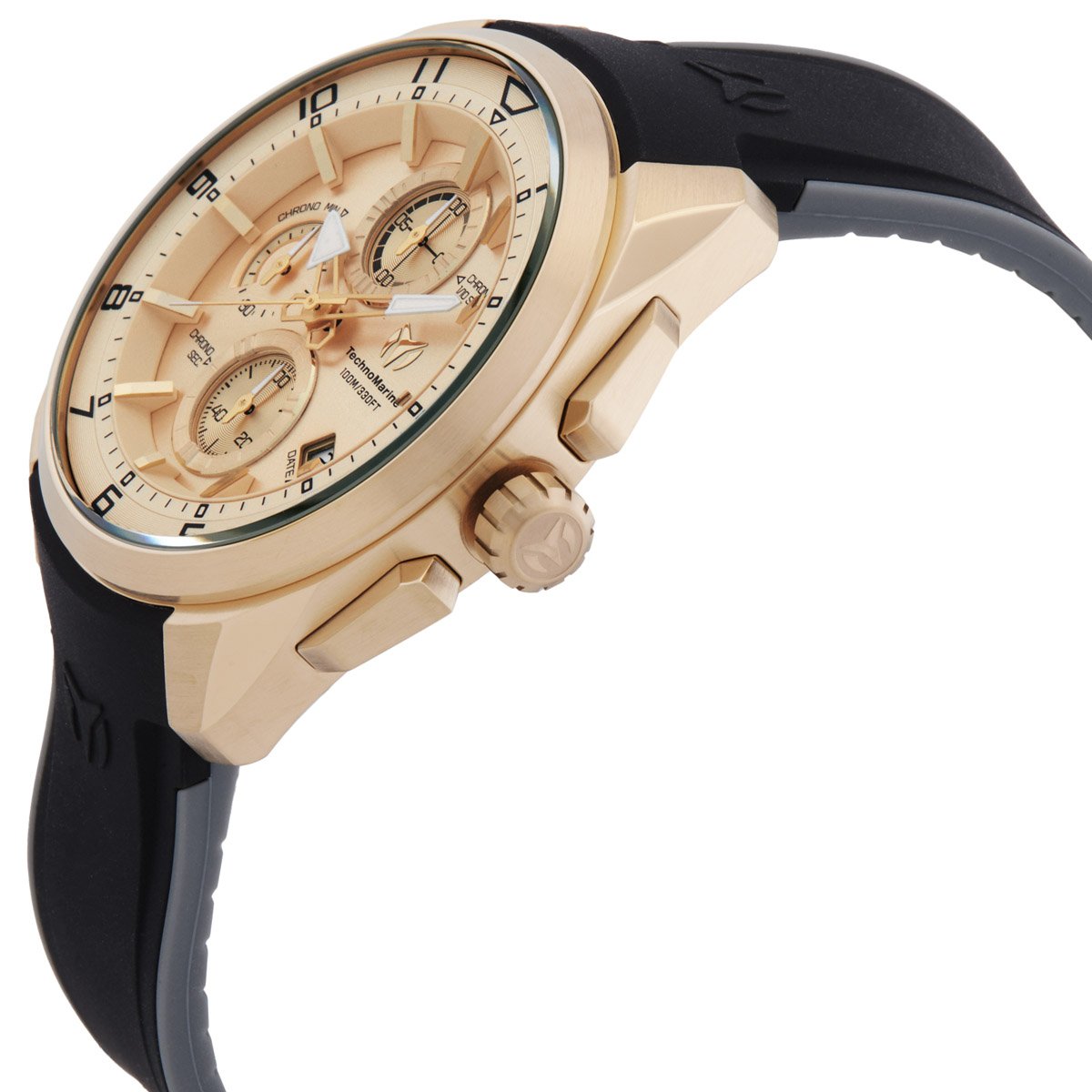 Technomarine Ocean Chronograph Quartz Gold Dial Men's Watch TM-318132 - Image 2