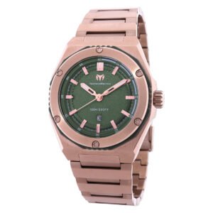Technomarine Coral Quartz Olive Green Dial Ladies Watch TM-416086